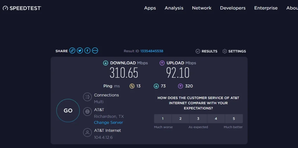 Internet Speed